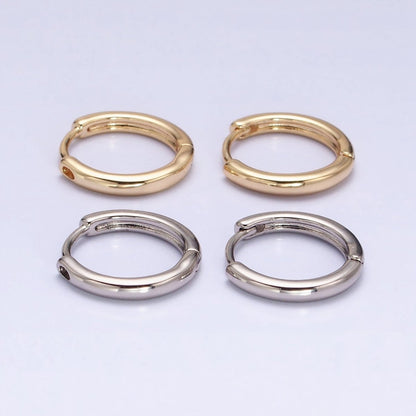 Medium Hoop Earrings in Gold Filled Dainty Gold Hoops Minimalist Earrings AD1396 AD1397