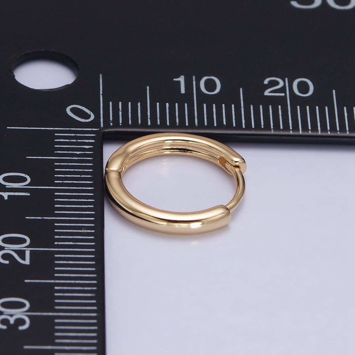 Medium Hoop Earrings in Gold Filled Dainty Gold Hoops Minimalist Earrings AD1396 AD1397