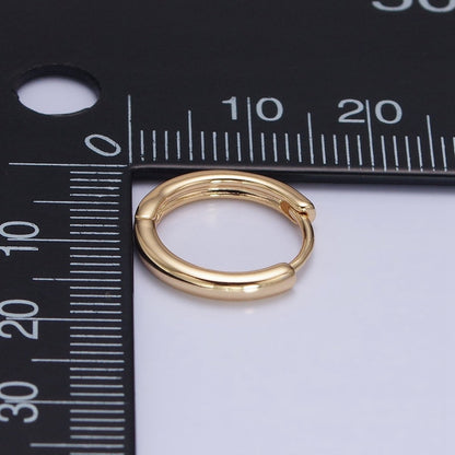 Medium Hoop Earrings in Gold Filled Dainty Gold Hoops Minimalist Earrings AD1396 AD1397