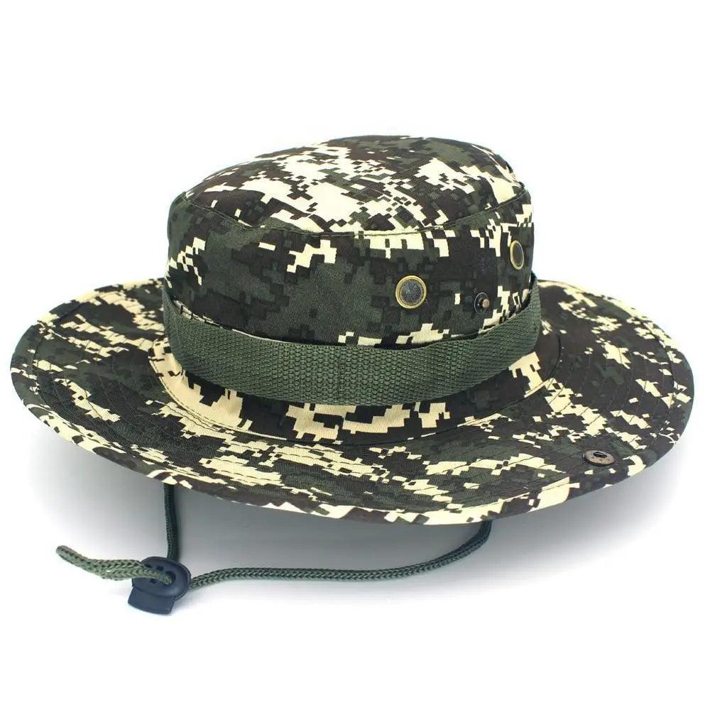 Men Adjustable Sun Hats Camouflage Tactical Cap Camo Men Outdoor Caps Sports Summer UV Protection One Size Fishing Hat Hiking Hunting Hats