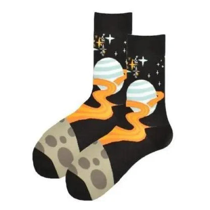 Men Cotton Socks Gradient Color Summer Style Long Wedding Sock Men  Knee High Business Socks Man Socks Men&
