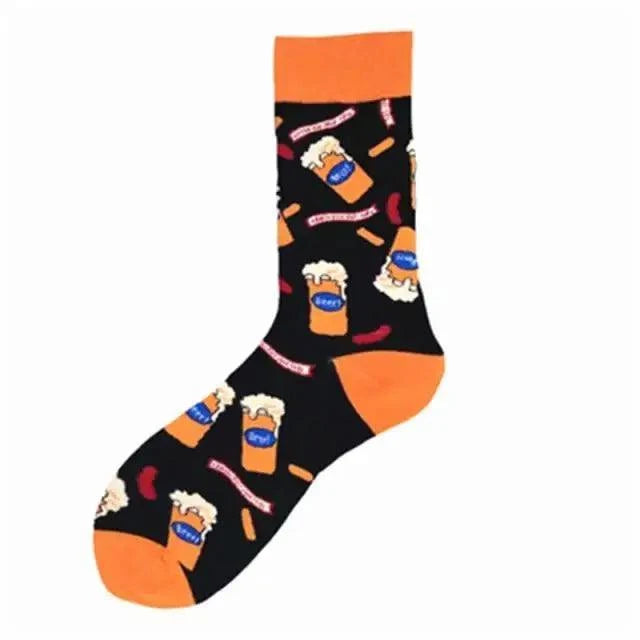 Men Cotton Socks Gradient Color Summer Style Long Wedding Sock Men  Knee High Business Socks Man Socks Men&