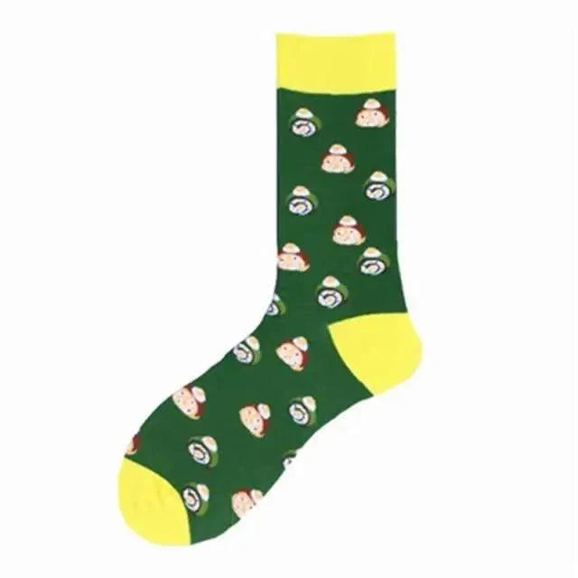 Men Cotton Socks Gradient Color Summer Style Long Wedding Sock Men  Knee High Business Socks Man Socks Men&