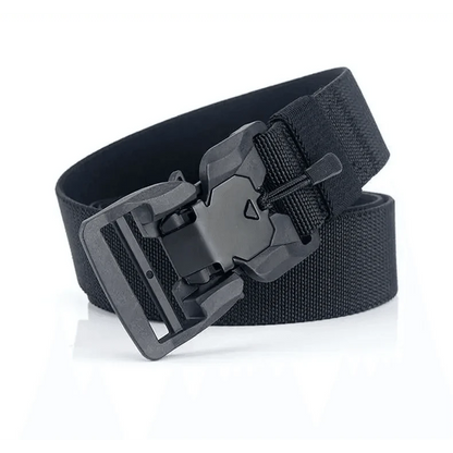 Men Tactical Quick Release Magnetic Buckle Belt Classic Soft Nylon Sports Duty Work Belts