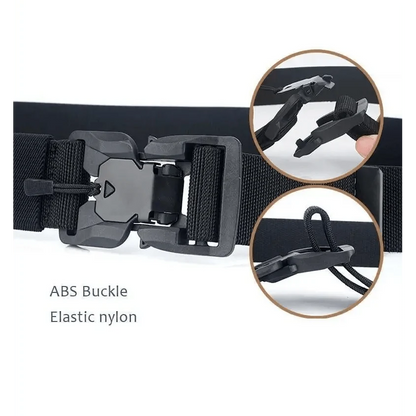 Men Tactical Quick Release Magnetic Buckle Belt Classic Soft Nylon Sports Duty Work Belts