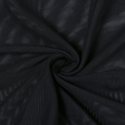 Punk Gothic Eyelet Mesh Skirt
