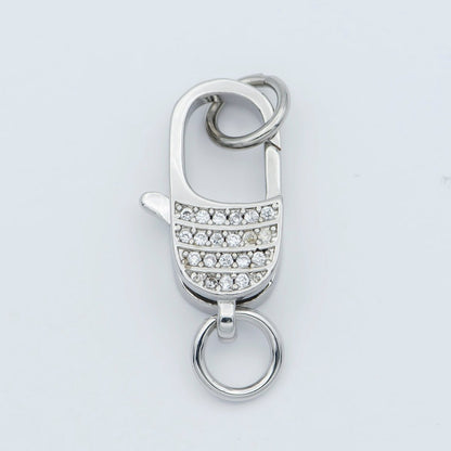 Micro Pave Gold Filled CZ Lobster Clasp End Clasp For DIY Jewelry Making Necklace Bracelet Anklet  L-301~L-304