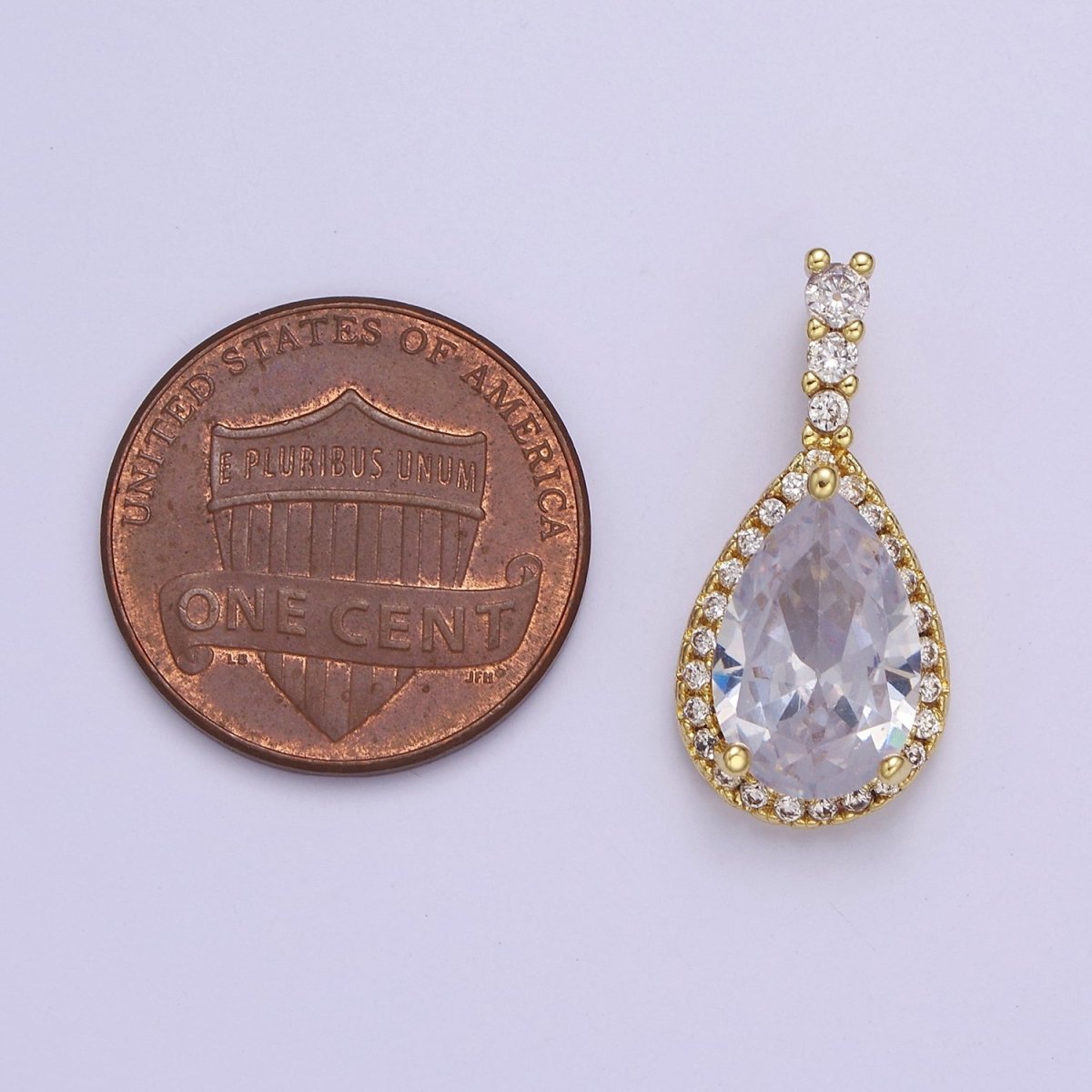 Micro Pave Teardrop Pink, Clear, Black Cubic Zirconia CZ Pendant Charm For Jewelry Necklace Making, J-562 J-564 J-565