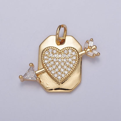 Micro Paved CZ Heart Cupid&