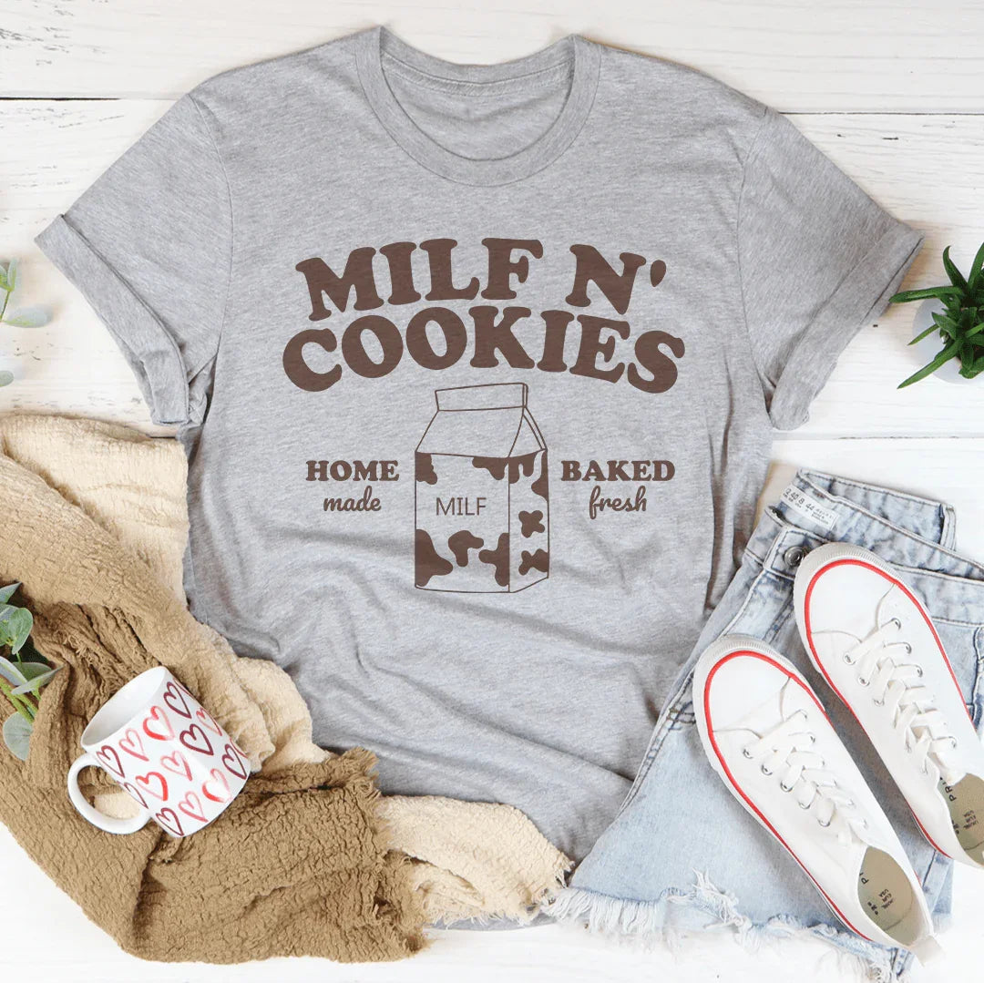 Playful Bakery Humor Top – "MILF N&