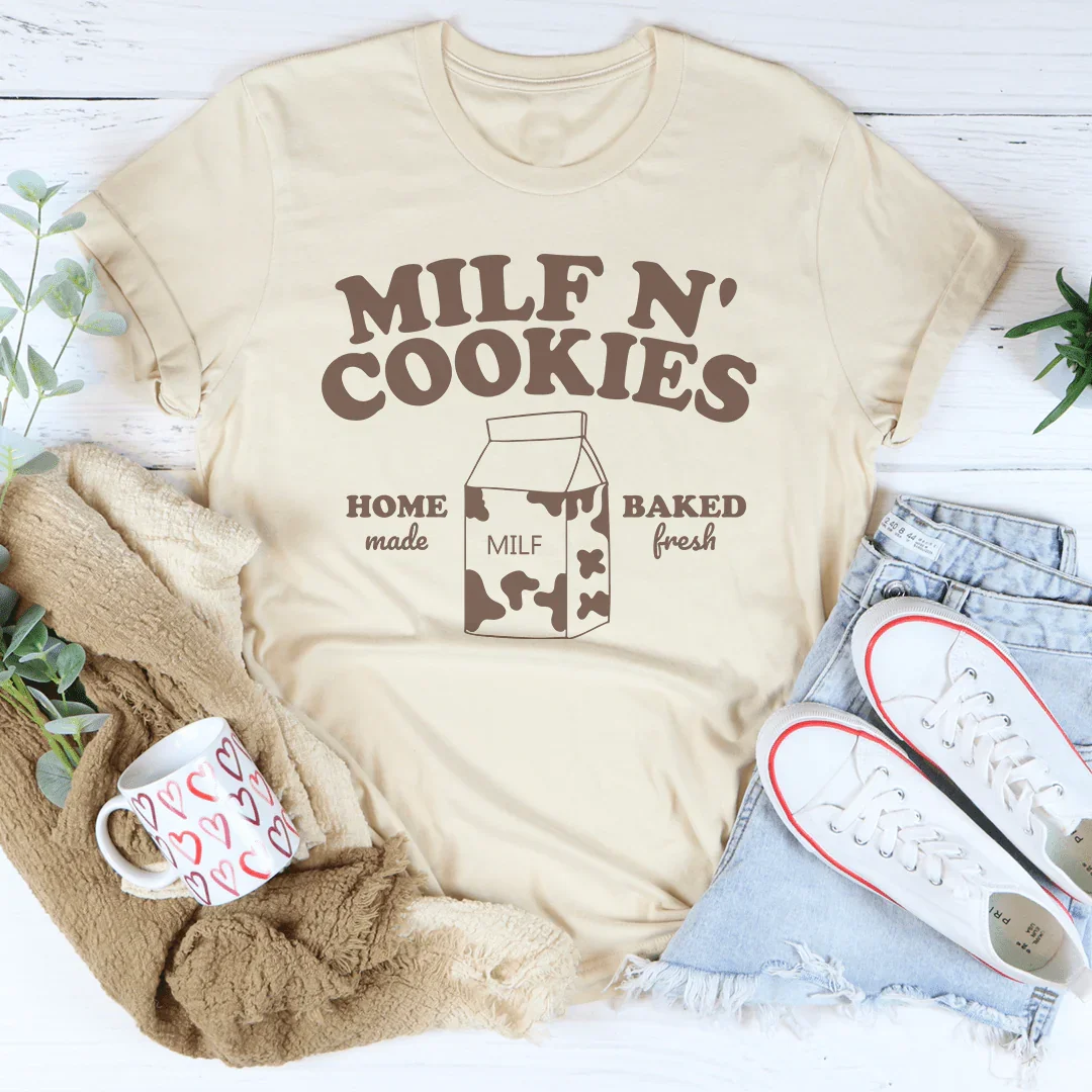 Playful Bakery Humor Top – "MILF N&