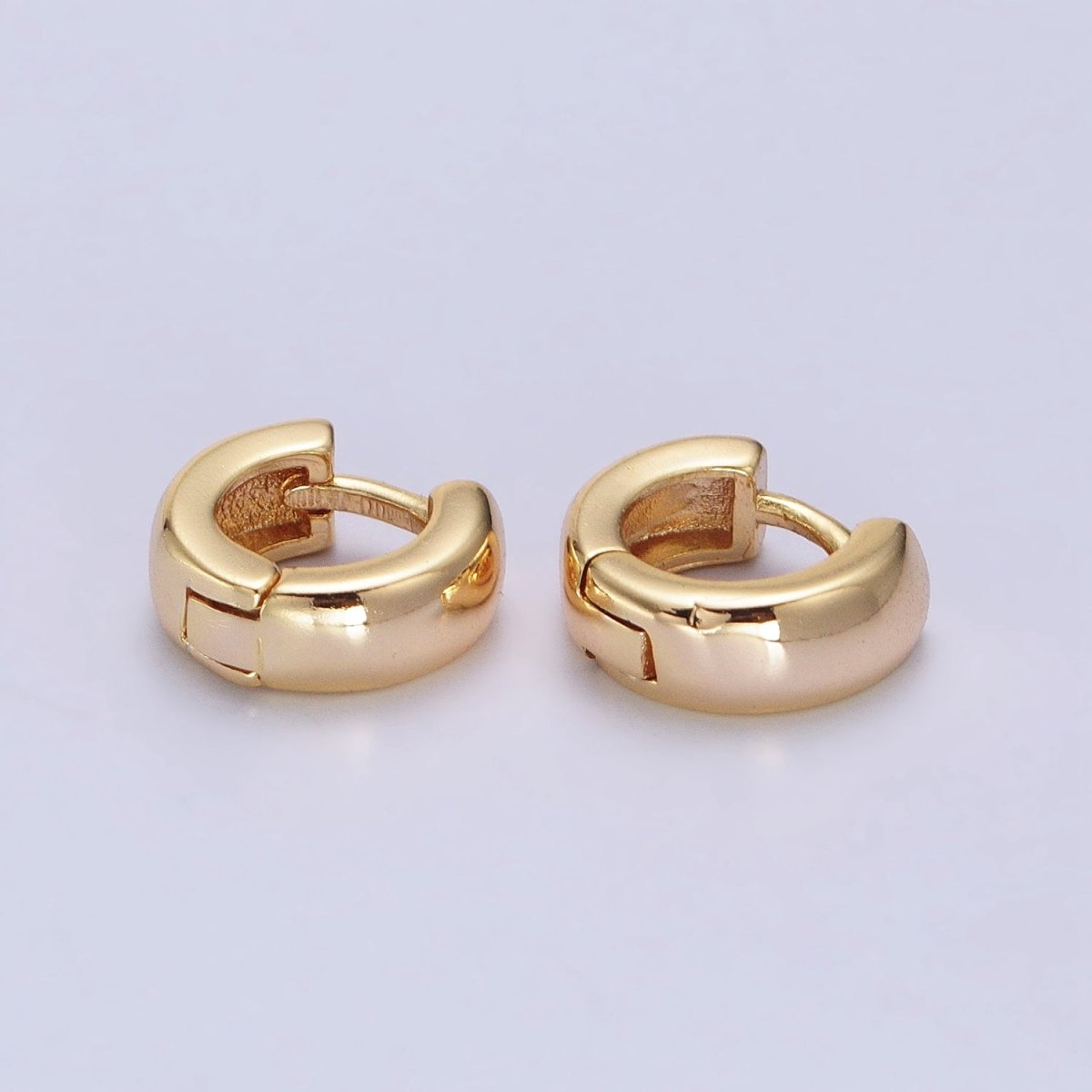 Mini 10mm Classic Cartilage Huggie Earrings in Gold &amp; Silver | AB073 AB074