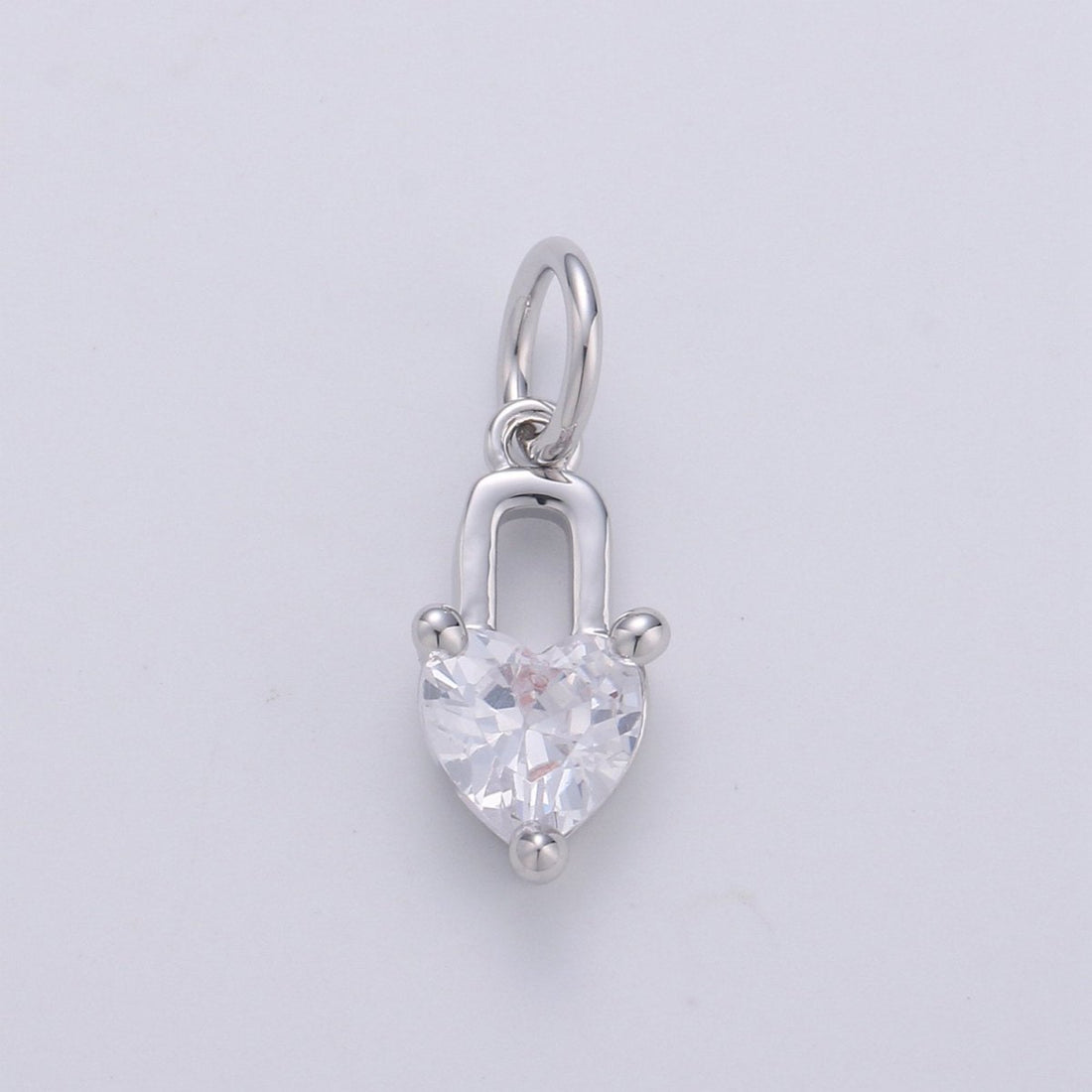 Mini 24k Gold Filled Heart Charms, Gold Filled Love Charm, Cubic Charm ,Gold Love Lock charm Relationship Jewelry Inspired D-563 D-564