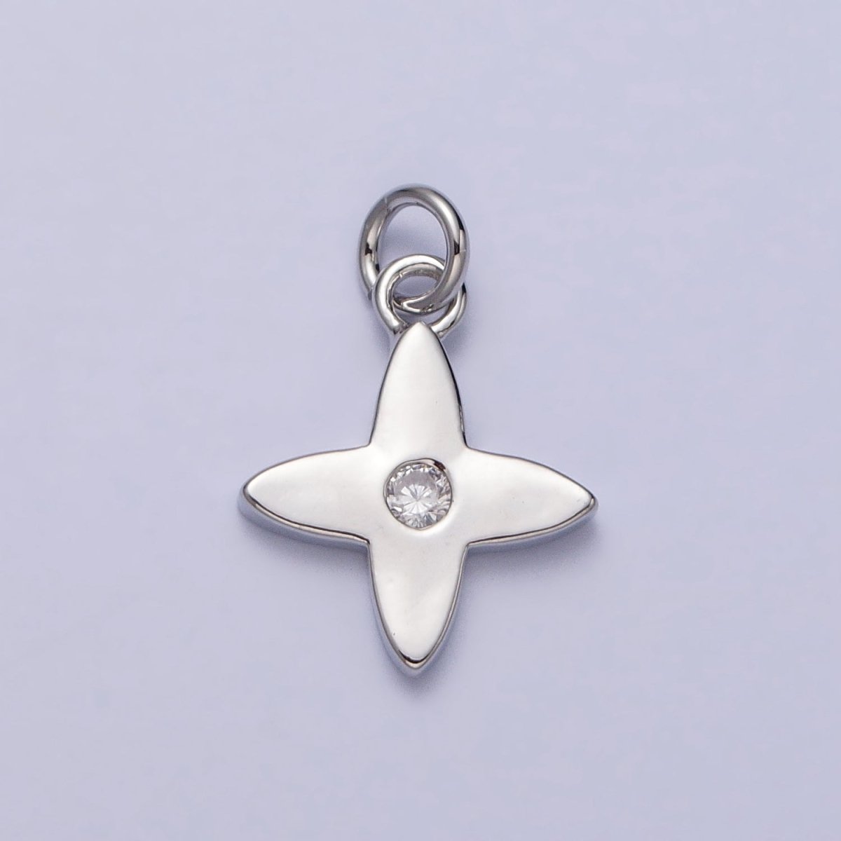 Mini Celestial Star Blossom Flower CZ Charm in Gold &amp; Silver | AC224 AC303