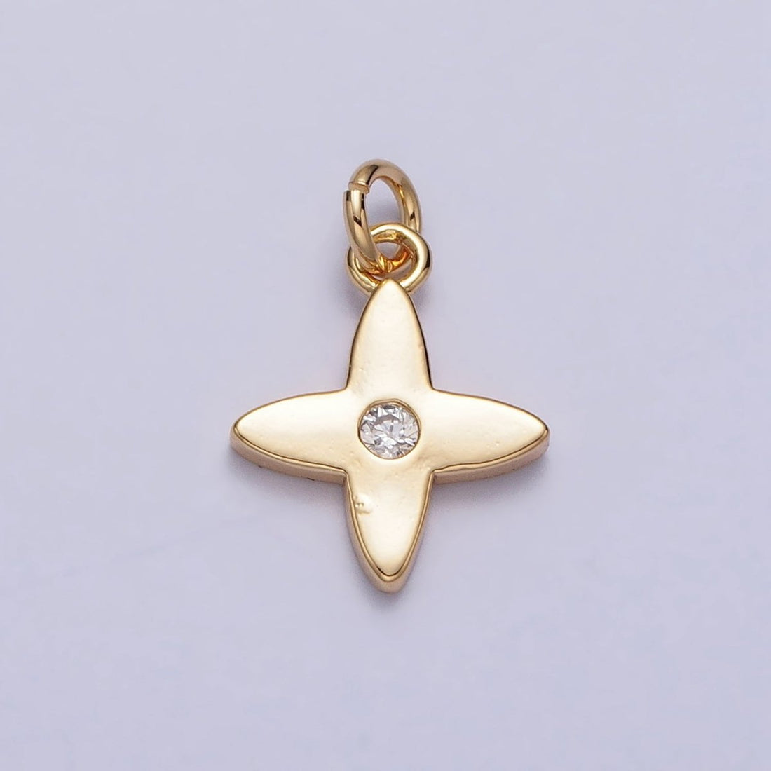 Mini Celestial Star Blossom Flower CZ Charm in Gold &amp; Silver | AC224 AC303