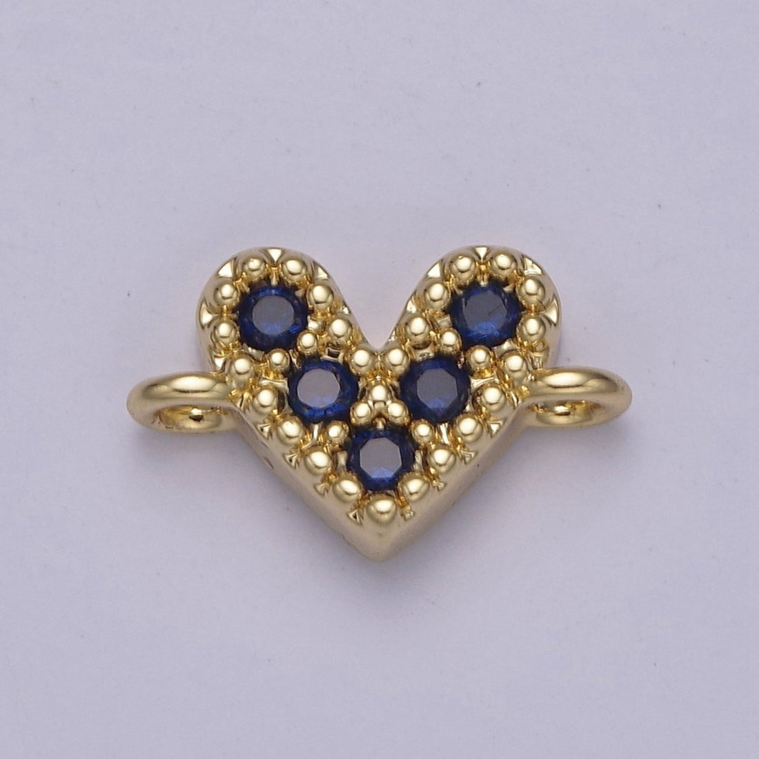 Mini Cubic Heart Charm Connector for Bracelet Necklace Link Connector F-062/F-063/F-069/F-070