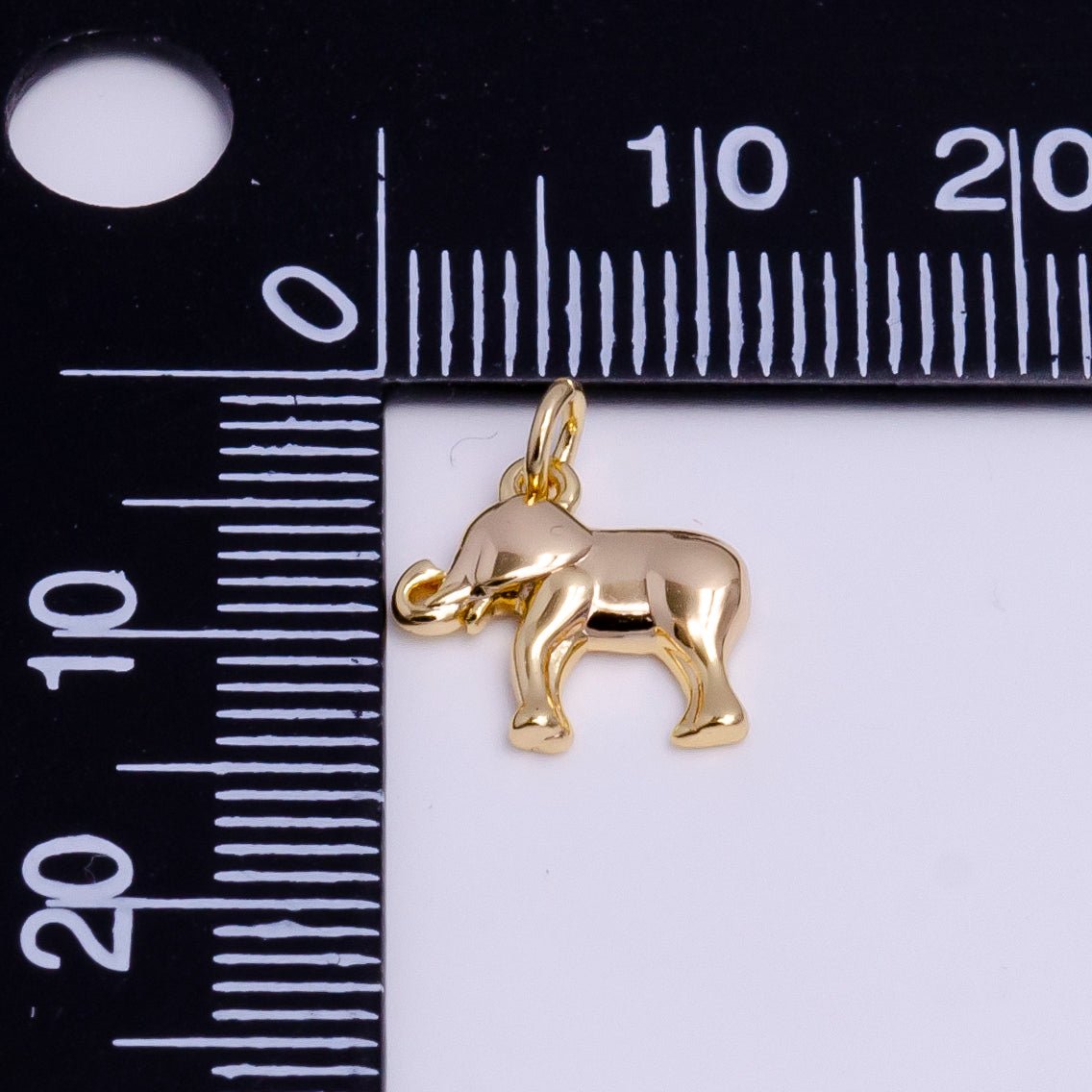 Mini Gold Elephant Charm AC-1398