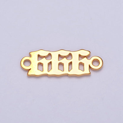 Mini Gold Filled Angel Number Charm Connector Lucky Number for Necklace Bracelet Component G-856~G-864