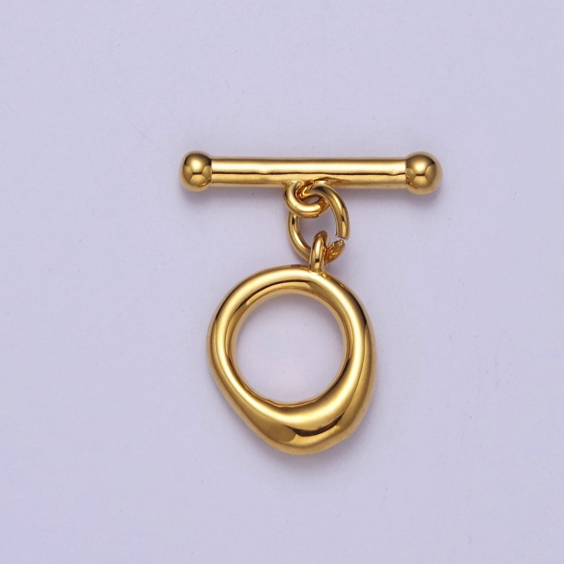 Mini Gold Round Toggle Clasp, Bracelet Necklace Jewelry Clasps, 24K Gold Filled OT Clasp L-705 L-706 L-707