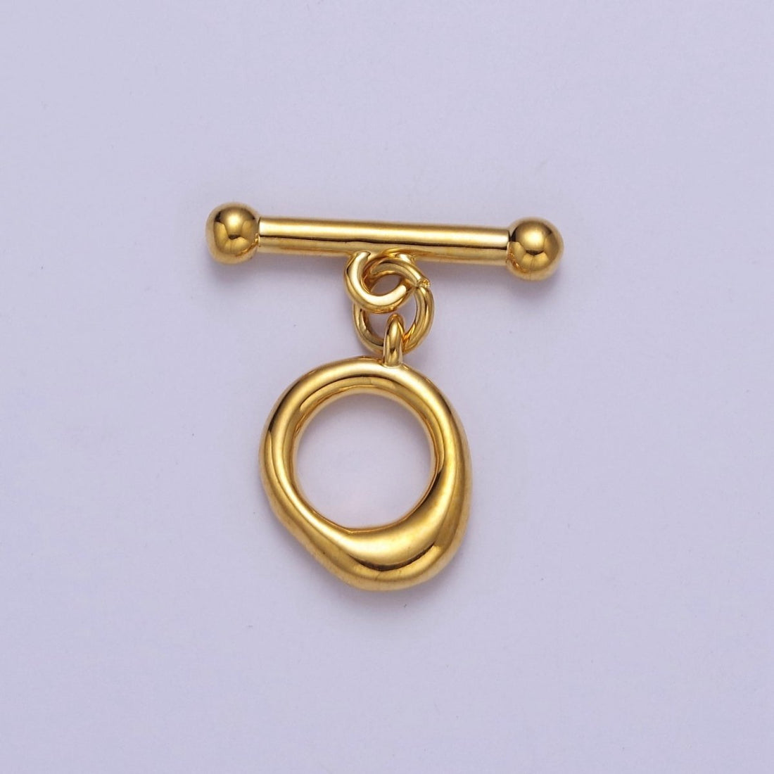 Mini Gold Round Toggle Clasp, Bracelet Necklace Jewelry Clasps, 24K Gold Filled OT Clasp L-705 L-706 L-707