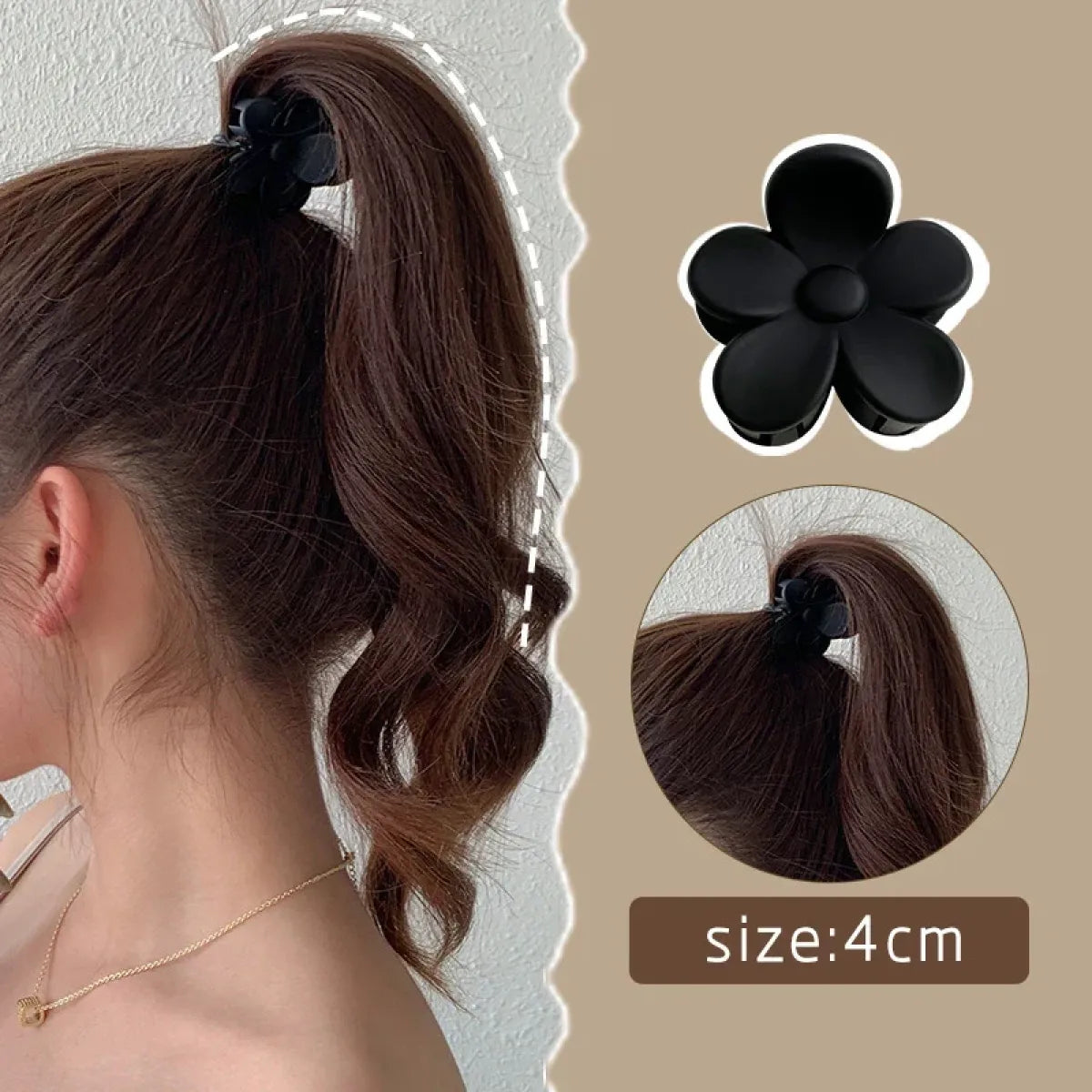 Gold Pearl Rhinestone Mini Hair Clip