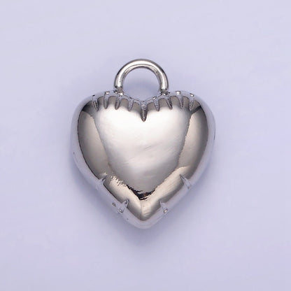 Mini Heart Balloon Charm 14K Gold Filled Love Pendant | W499
