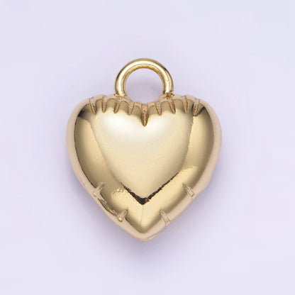 Mini Heart Balloon Charm 14K Gold Filled Love Pendant | W499