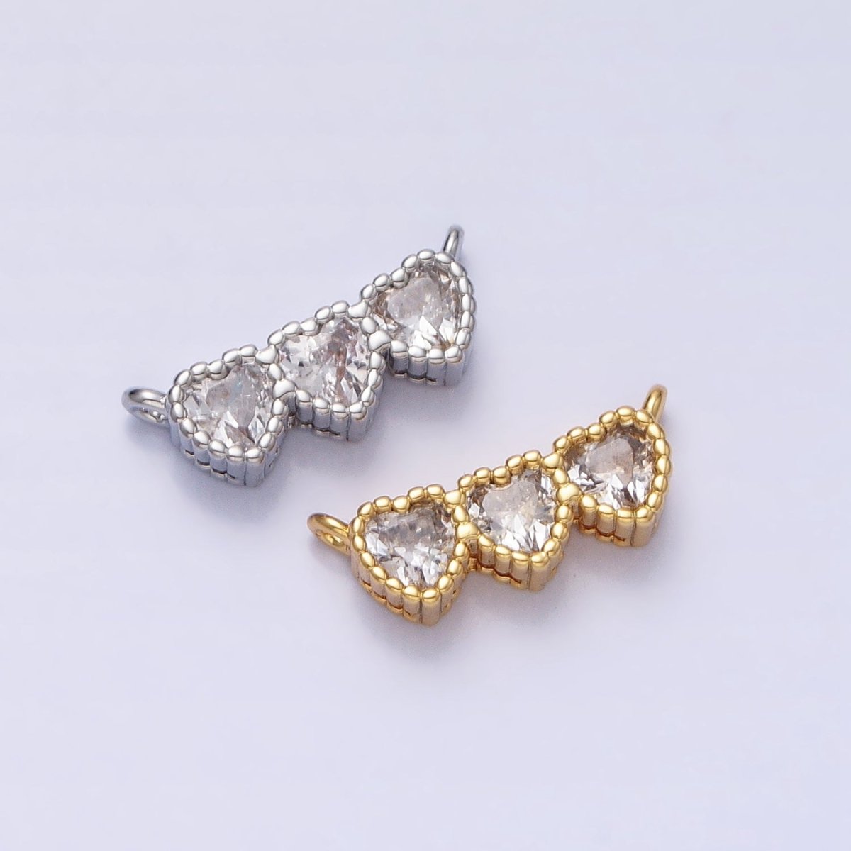 Mini Heart Link Connector Love Charm Connector for Bracelet Necklace Component Y-820