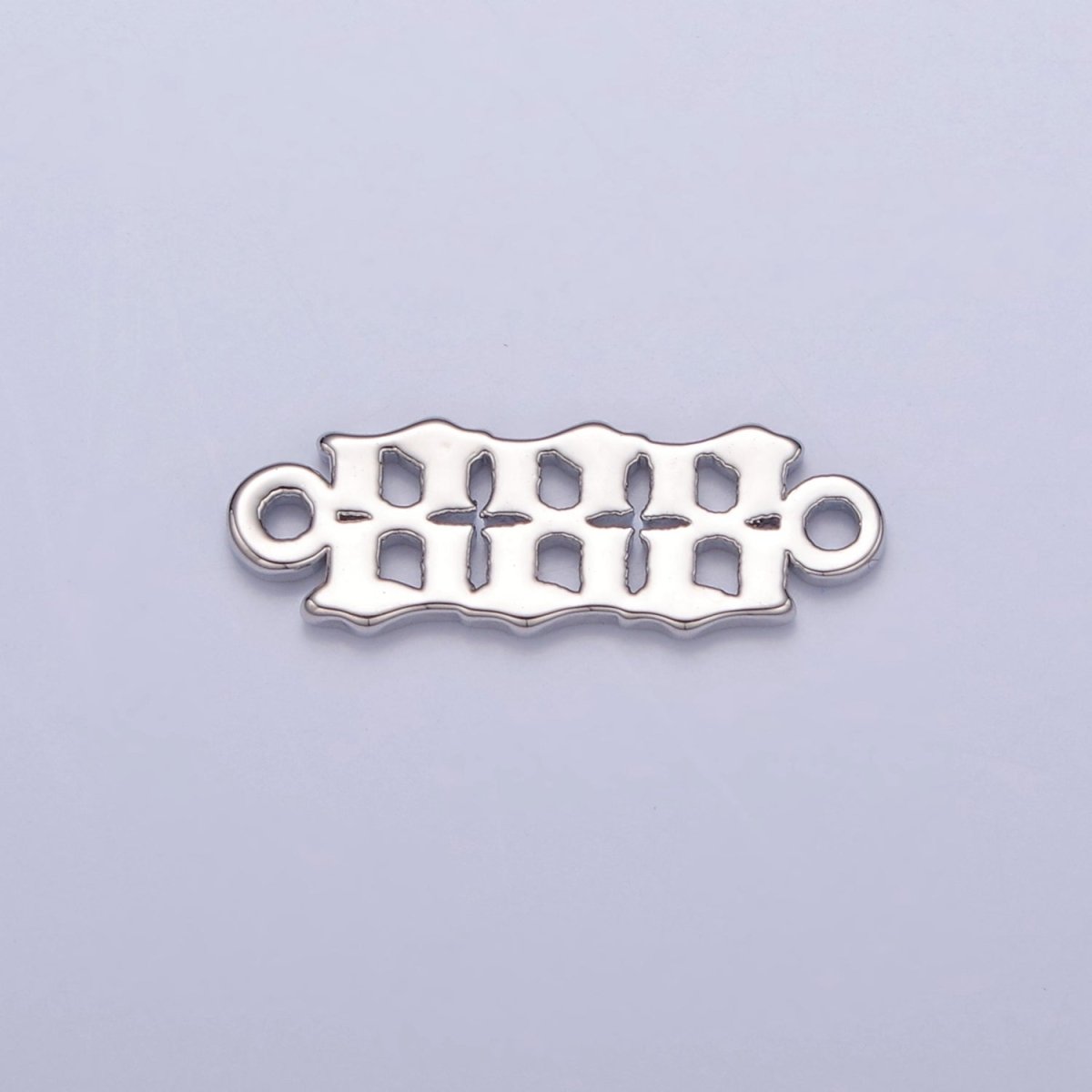 Mini Silver Angel Number Charm Connector Lucky Number for Necklace Bracelet Component G-847~G-855