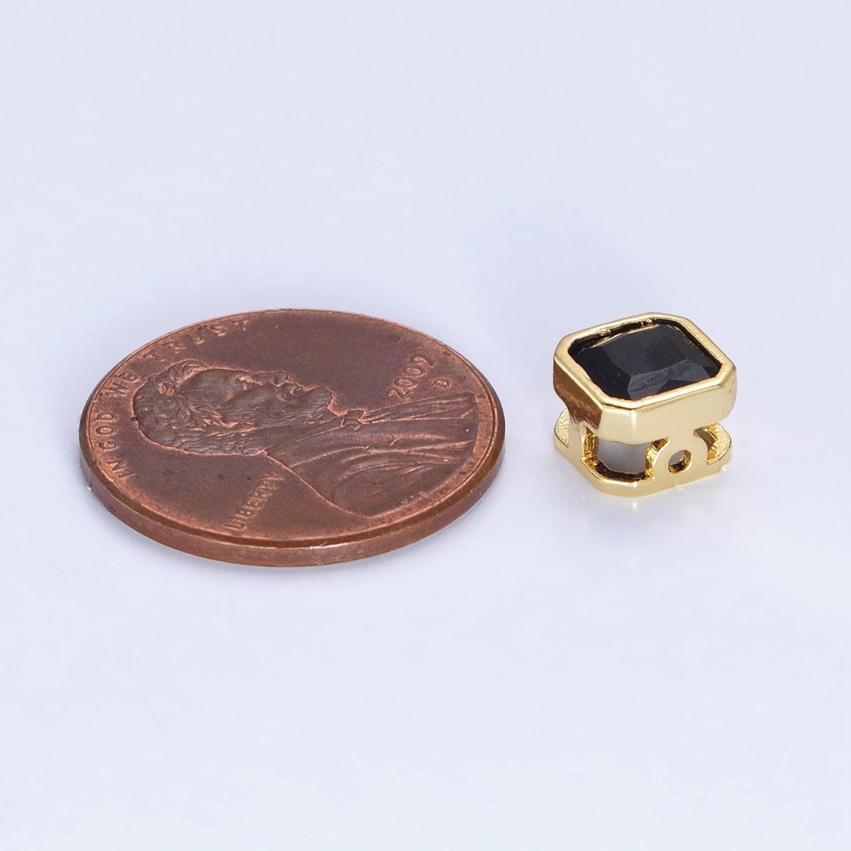 Mini Square Bead Spacer CZ Micro Pave Geometric Spacer Bead Connector Charm B-351 B-368 B-371 B-424 B-426 B-430 B-433