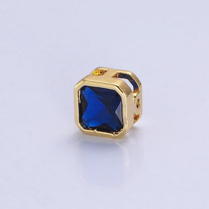 Mini Square Bead Spacer CZ Micro Pave Geometric Spacer Bead Connector Charm B-351 B-368 B-371 B-424 B-426 B-430 B-433