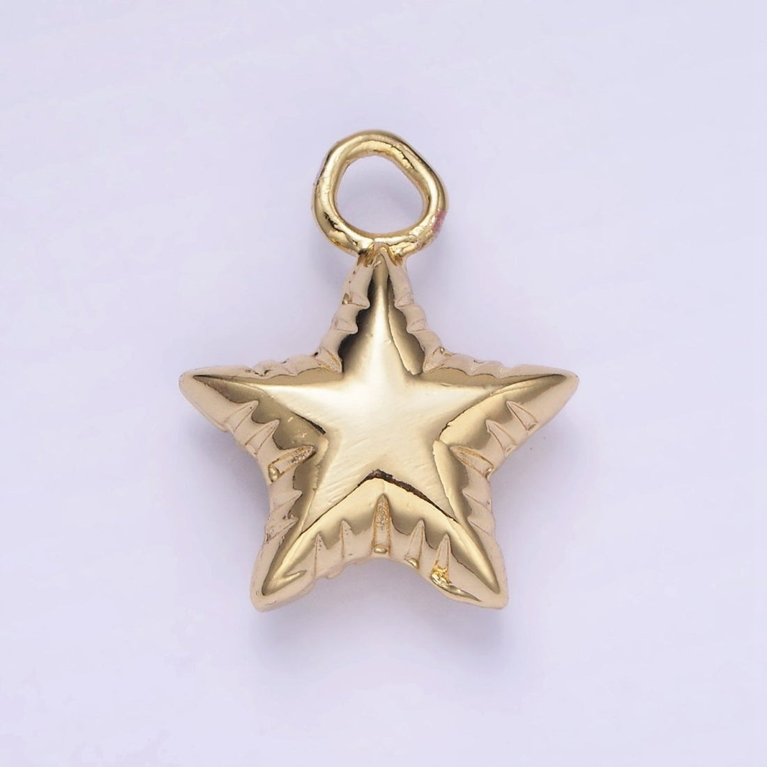 Mini Star Balloon Charm 14K Gold Filled Celestial Bubble Pendant | W-502