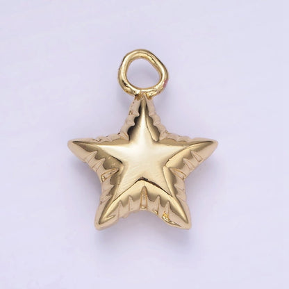 Mini Star Balloon Charm 14K Gold Filled Celestial Bubble Pendant | W-502