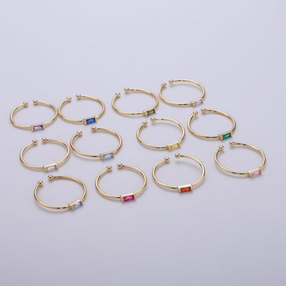 Minimalist Birthstone Ring • Cz Ring in Gold • Dainty Birthstone Ring • Stacking Ring • Valentine Gifts for Mom Wife Friend  R-216 R-218 R-219 R-220