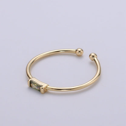 Minimalist Birthstone Ring • Cz Ring in Gold • Dainty Birthstone Ring • Stacking Ring • Valentine Gifts for Mom Wife Friend  R-216 R-218 R-219 R-220