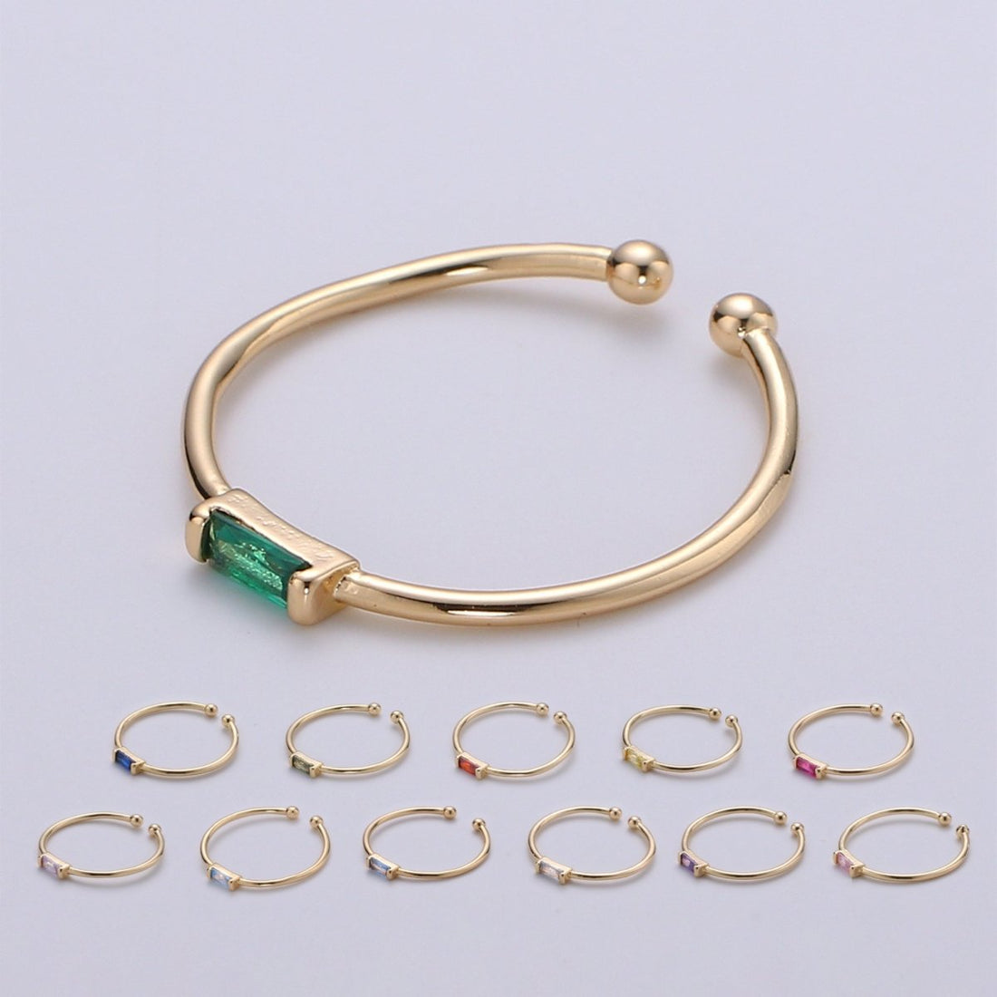 Minimalist Birthstone Ring • Cz Ring in Gold • Dainty Birthstone Ring • Stacking Ring • Valentine Gifts for Mom Wife Friend  R-216 R-218 R-219 R-220