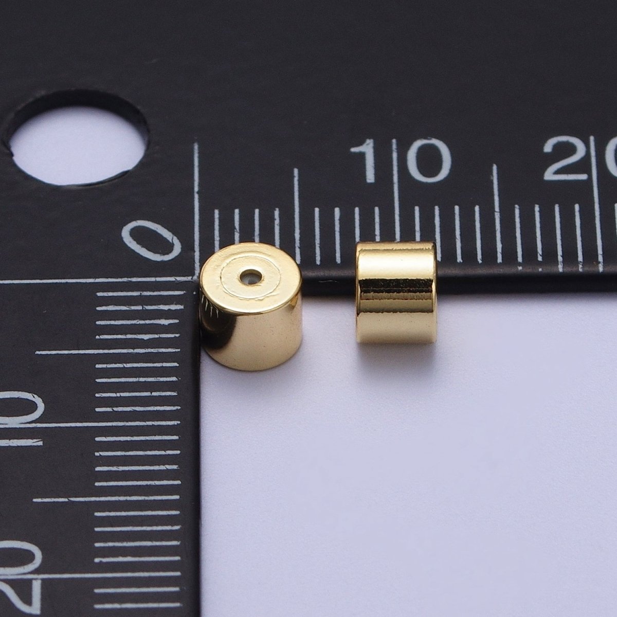 Minimalist Cylinder Earrings Backings Jewelry Supply (12 Pieces) Set in Gold &amp; Silver | K-074 K-076
