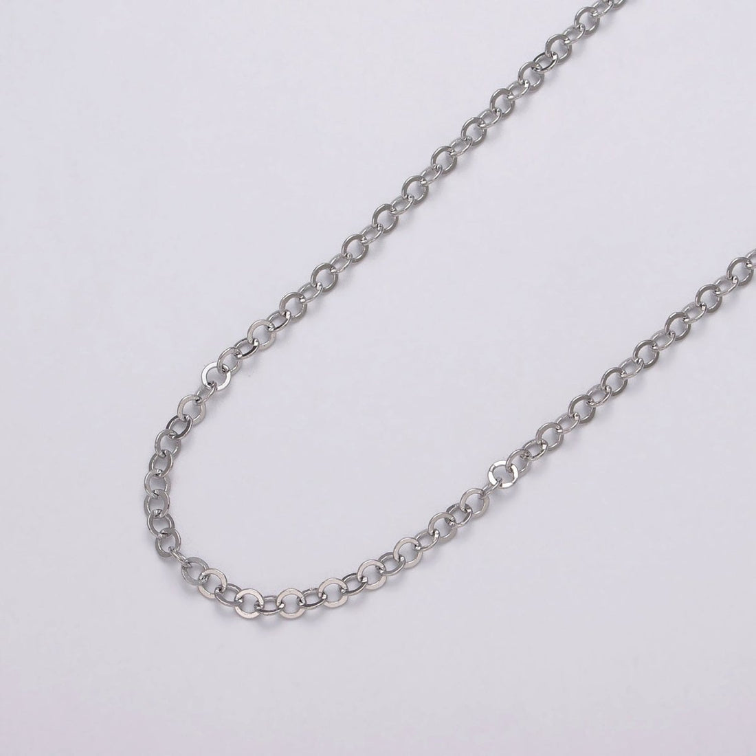 Minimalist Dainty 24K Gold Filled 3mm Round Rolo Unfinished Chain by Yard in Gold &amp; Silver | ROLL-1046, ROLL-1087 Clearance Pricing