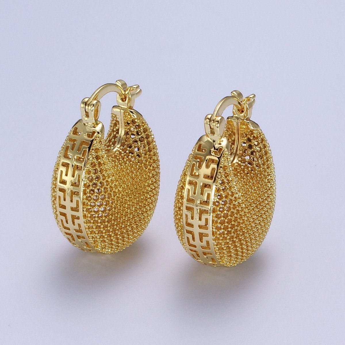 Minimalist Riveted Wire Rings Dome Latch Earrings in Gold &amp; Silver | AD-181 AD-182