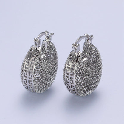 Minimalist Riveted Wire Rings Dome Latch Earrings in Gold &amp; Silver | AD-181 AD-182