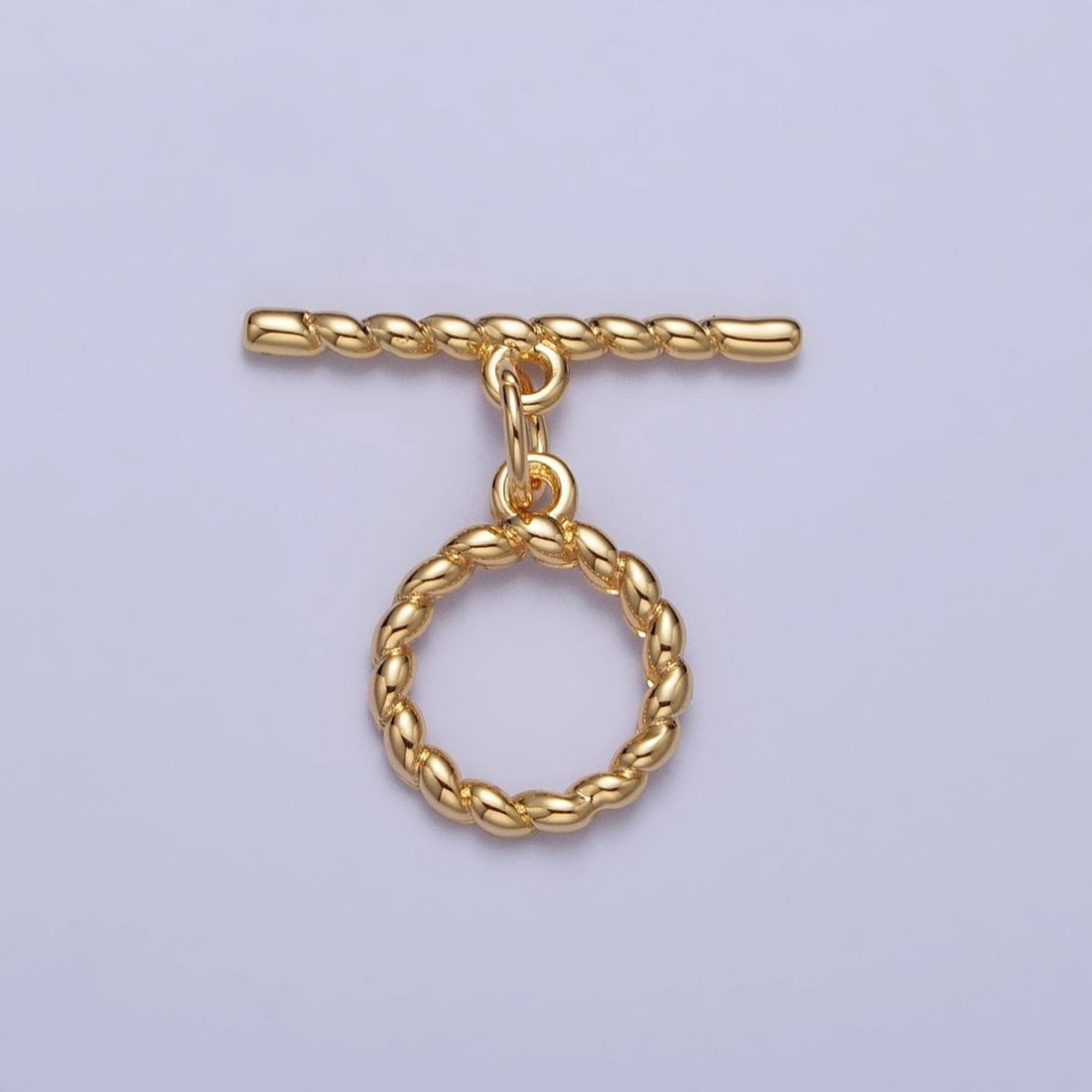 Minimalist Twisted Mini Croissant Toggle Clasps Jewelry Closure Supply in Gold &amp; Silver | Z-101 Z-102