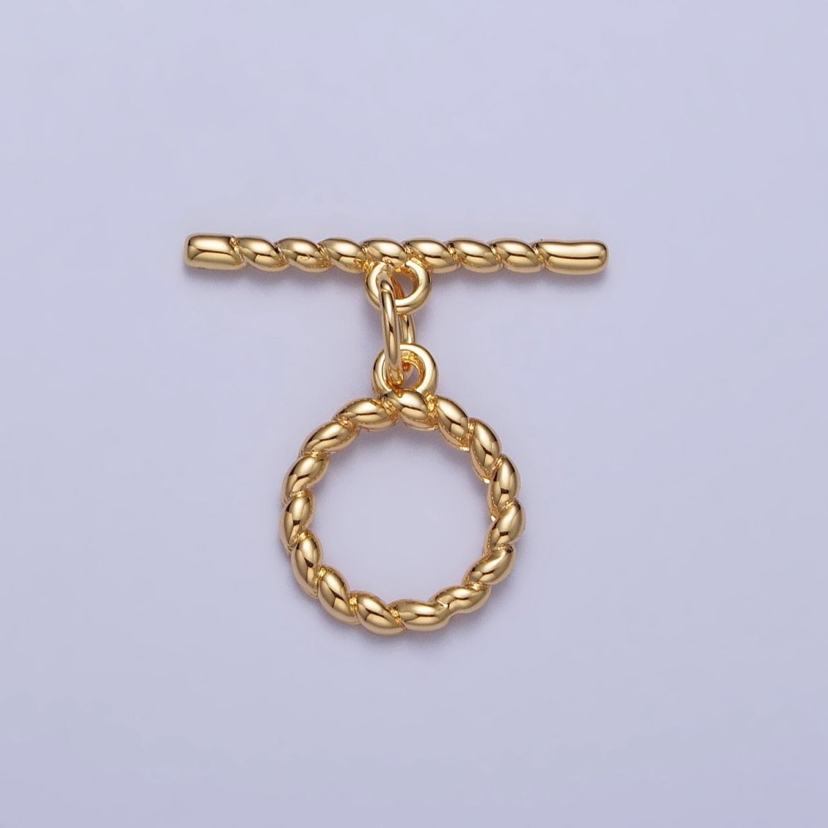 Minimalist Twisted Mini Croissant Toggle Clasps Jewelry Closure Supply in Gold &amp; Silver | Z-101 Z-102