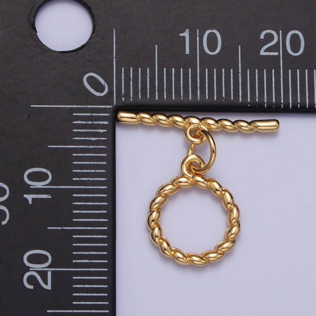 Minimalist Twisted Mini Croissant Toggle Clasps Jewelry Closure Supply in Gold &amp; Silver | Z-101 Z-102