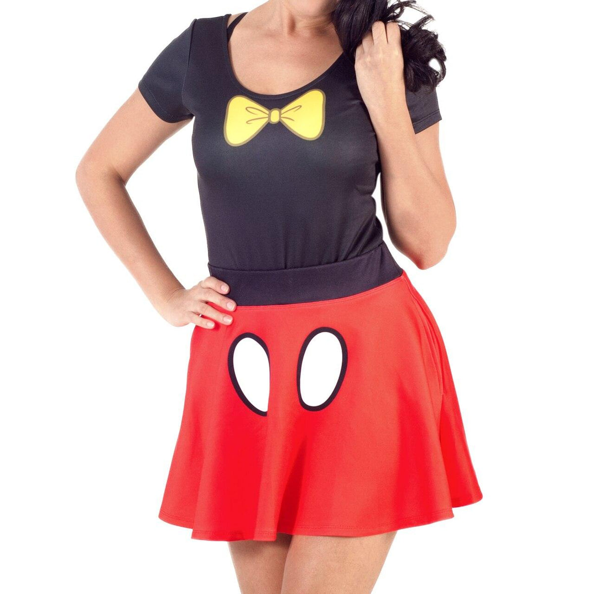 Minnie Mouse Bodysuit &amp; Skirt Halloween Cosplay Costume Set