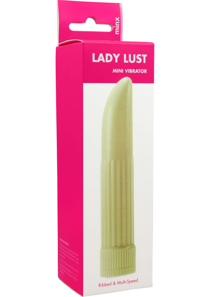 Minx Lady Lust Ribbed Mini Vibrator With Ribbed Texture