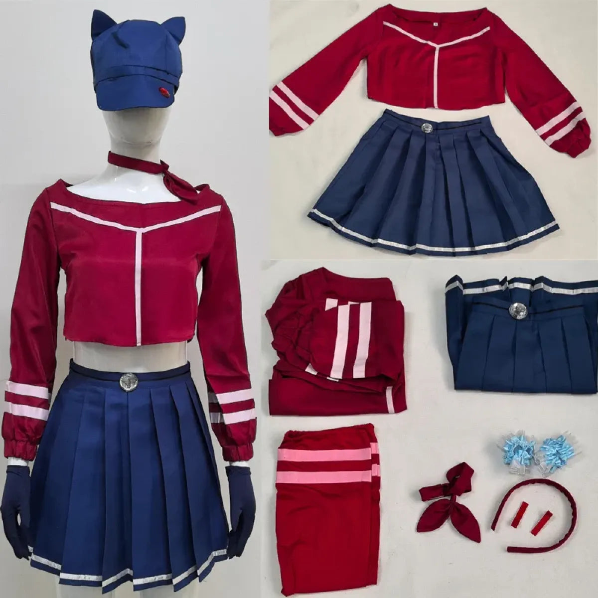 Mita Mira Cosplay School Uniform – MiSide Yandere JK Set for Girls &amp; Women
