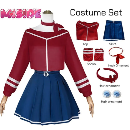 Mita Mira Cosplay School Uniform – MiSide Yandere JK Set for Girls &amp; Women