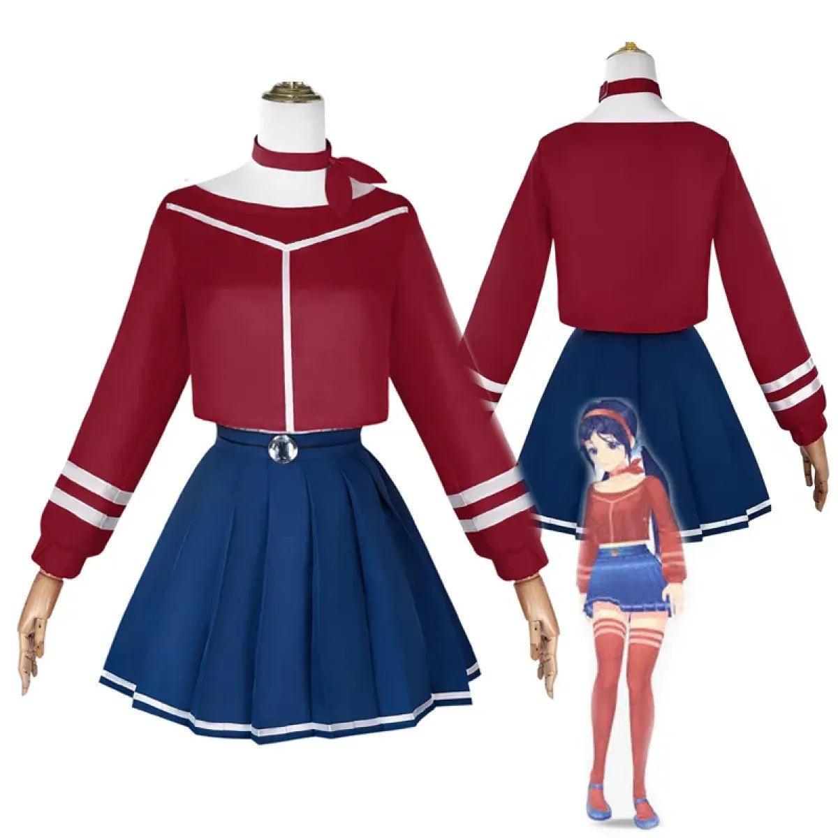Mita Mira Cosplay School Uniform – MiSide Yandere JK Set for Girls &amp; Women