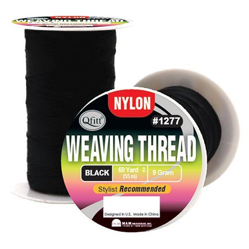 M&amp;M Nylon Weaving Thread Black 60 Yards