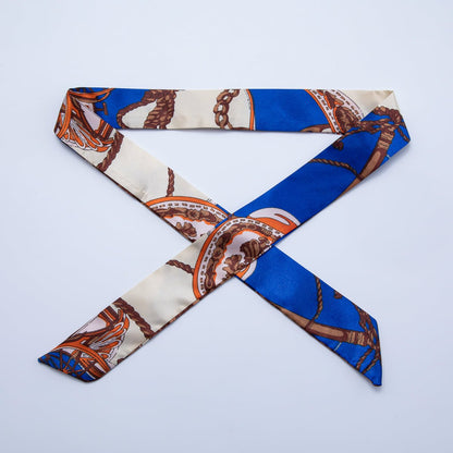 Modern Style 40mm Soft Faux Silk Bandana Scarf Necklace | WA-1932